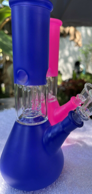 8” Dome Decorative Glass Water Pipe Bong Bubbler Percolator